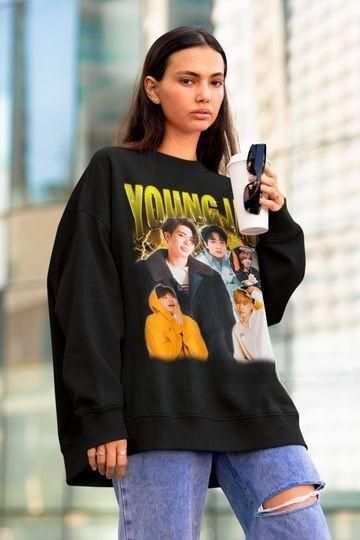 GOT7 Youngjae Retro 90s Sweatshirt - Kpop Retro Bootleg Hoodie - Kpop Gift for her or him - Kpop Merch - Got7 Retro Sweater
