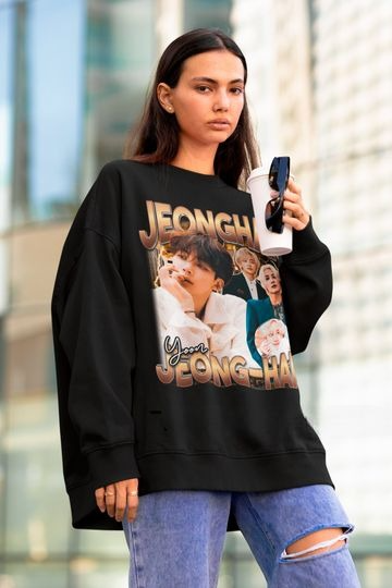 Seventeen Jeonghan Retro 90s Sweatshirt - Kpop Shirt - Seventeen Merch