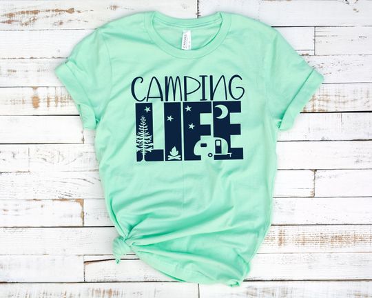 Camping Life Shirts, Camping Shirt, Camper T-shirt, Camper Shirt, Happy Camper Shirt