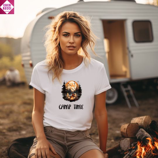 Camping T-Shirt, Happy Camper Shirt, Camping Shirt, Adventure Shirt