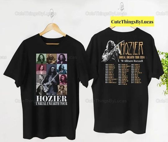 Vintage Hozier 2024 Tour Shirt, Hozier Unreal Unearth Tour 2024 Shirt, Hozier Tour Merch, Hozier Music Tour, Tour 2024 Shirt