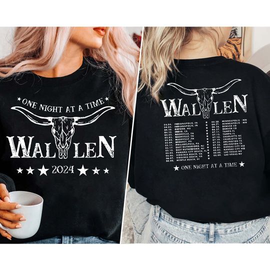 Wallen Western Tour 2024 Png, Wallen Western One Night At A Time Tour