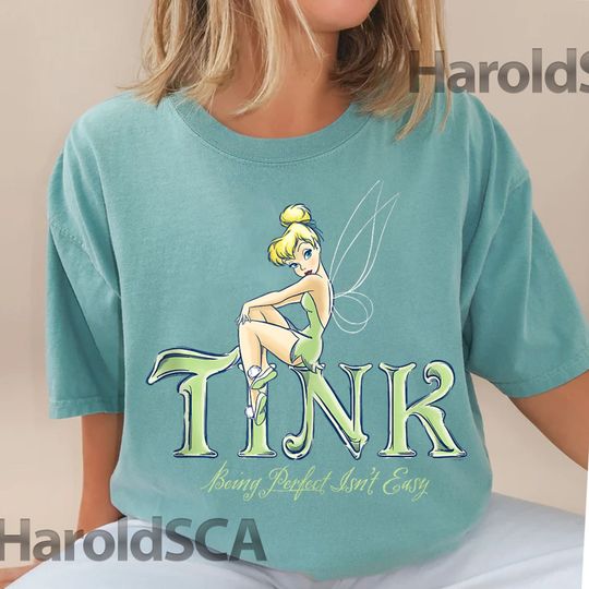 Disney Tinker Bell Comfort Colors T-Shirt Vintage Disney Shirt,  Disney Family Shirt