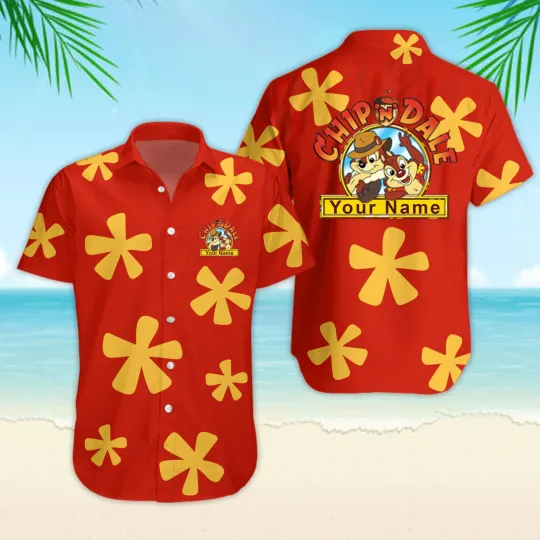 Personalized Disney Chip N Dale Tropical Hawaiian