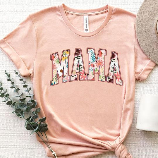 Flower Mama Shirt, Trendy Mom gift shirt, Gardener Mom t-shirt, Mother's day shirt, Mama gift, Floral Mama shirt, Colorful Mama gift