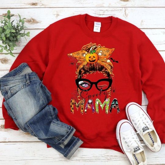 Spooky Mama Sweatshirt, Gift For Mom