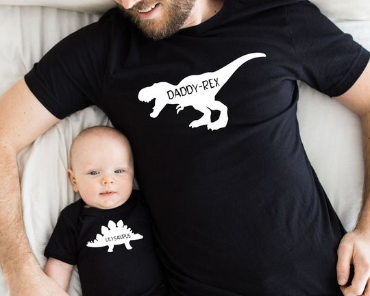 Personalized Dad and Baby Matching Shirt -  Father's Day Shirt
