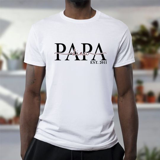 DAD shirt personalized with children's names