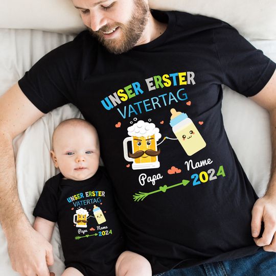 Personalized Our First Father's Day Shirt