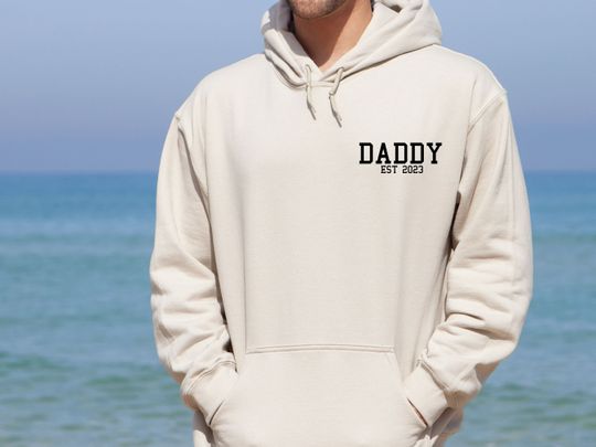 Custom Daddy Hoodie, Gift for Dad, Father's Day Gift