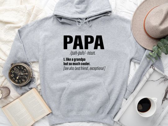 Papa Hoodie, Gift for Dad, Father's Day Gift