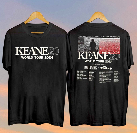 Keane20 World Tour 2024 Double Sided Shirt