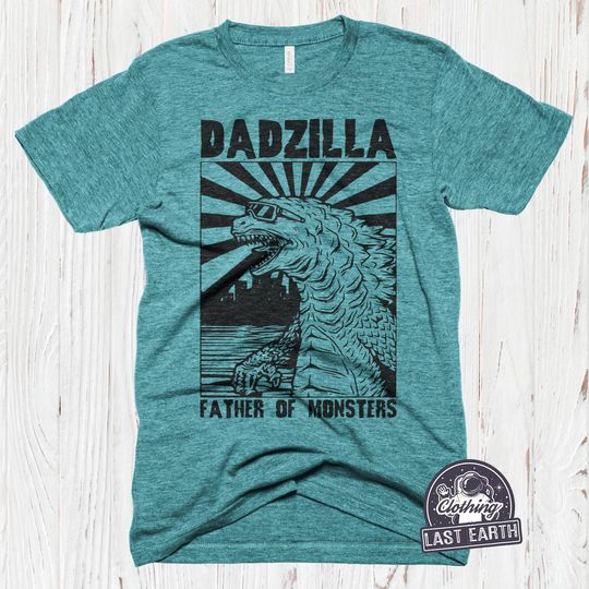 Dadzilla T-Shirt Father Day Gifts for Dad Funny Papa Tshirt Cool Daddy Dinosaur Tee