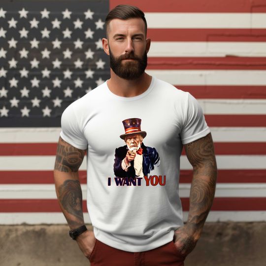 I Want You Uncle Trump Funny Shirt, Trump 2024 Shirt, Funny Trump Sweatshirt, Republican Gift, Election Shirt, White House Trump 2024 Shirt