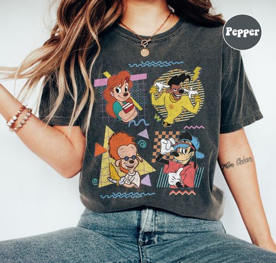 Retro 90s Disney A Goofy Movie Characters Shirt