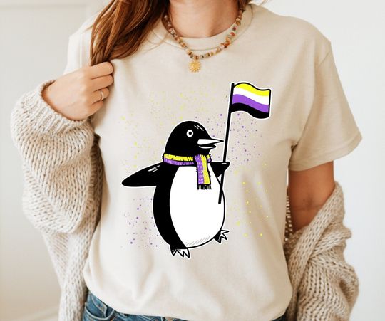 LGBTQ Penguin Shirt, Rainbow Penguin Shirt, Penguin, LGBTQ, Pride Shirt, Penguin Lover Gift, Equality Shirt, LGBTQ Pride Shirt, Pride Month