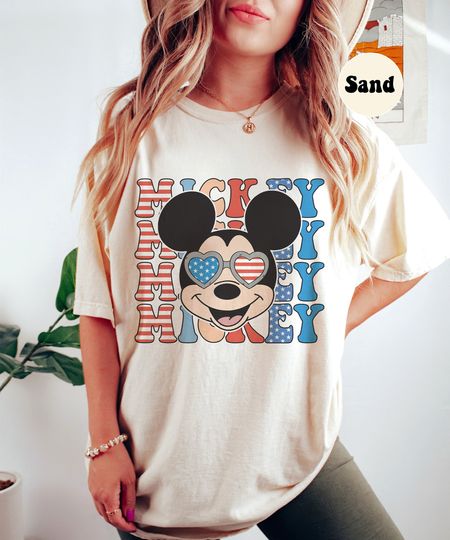 Vintage Disney Mickey Patriotic Shirt
