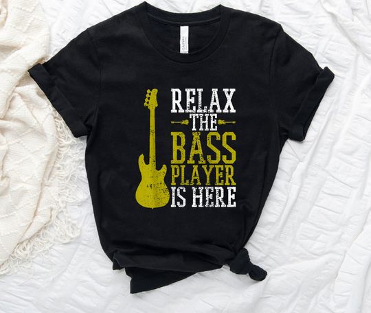 Bass Player Guitar Guitarist Music School Vintage T-shirt