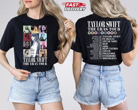 Two Sided Eras Tour Concert Shirt, Long Live Shirt, Her Song Lyric Shirt,Concert Outfit, Eras Tour Tee, TS Merch Shirt,Eras Tour Movie Shirt