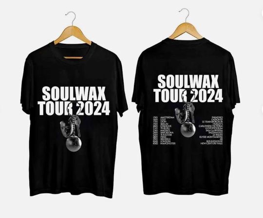 Soulwax Band Tour 2024 Black T-Shirt Gift Fans Music All Size, Soulwax Tour 2024 Shirt