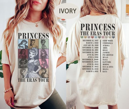 Princess Eras Tour Shirt, Disney Princess Shirt