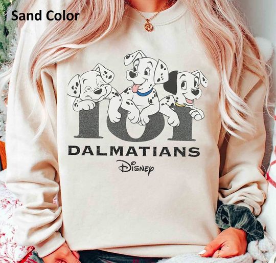 Disney 101 Dalmatian Sweatshirt 101 Dalmatian Family Sweatshirt Animal Lover Sweatshirt Disney Dog Sweatshirt