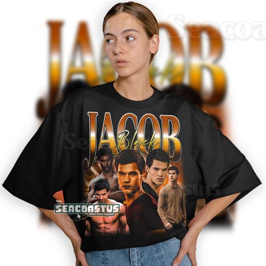 Limited Jacob Black Vintage T-Shirt, Jacob Black Graphic T-shirt, Retro 90's Fans Homage T-shirt, Gift For Women and Men