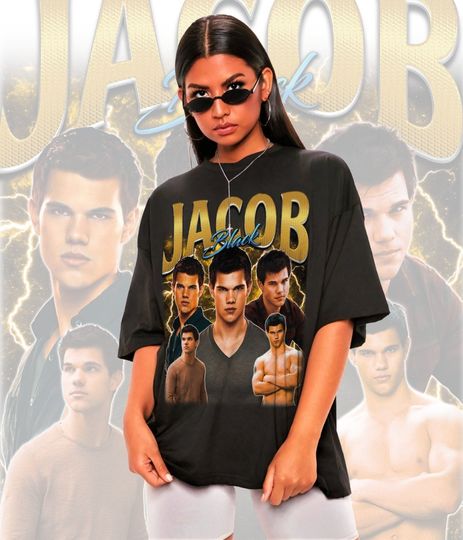 Retro Jacob Black Shirt-Jacob Black Tshirt,Jacob Black T shirt,Edward Cullen Shirt
