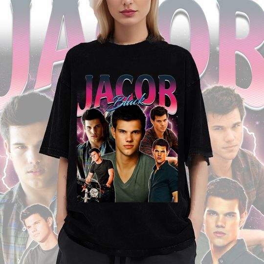 Retro Jacob Black Shirt-Jacob Black Tshirt,Jacob Black T shirt,Edward Cullen Shirt