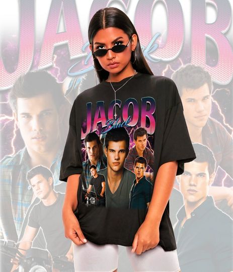 Retro Jacob Black Shirt-Jacob Black Tshirt,Jacob Black T shirt,Edward Cullen Shirt,Robert Pattinson Shirt