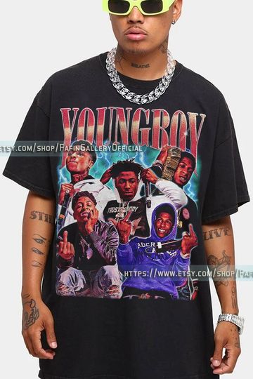 Retro YOUNGBOY Vintage Shirt, Kentrell DeSean Gaulden Never Broke Again Shirt, Hip Hop Music