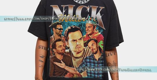 NICK MILLER Shirt, Nick Miller Homage Vintage Tshirt, Nick Miller Retro Fan Tees
