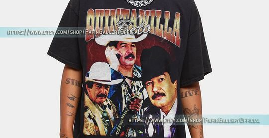 Norberto Beto Quintanilla Iracheta Shirt, Vintage Corridos Music Artist Shirt, El Mero Len del Corrido Jess Mara Shirt Mexican singer