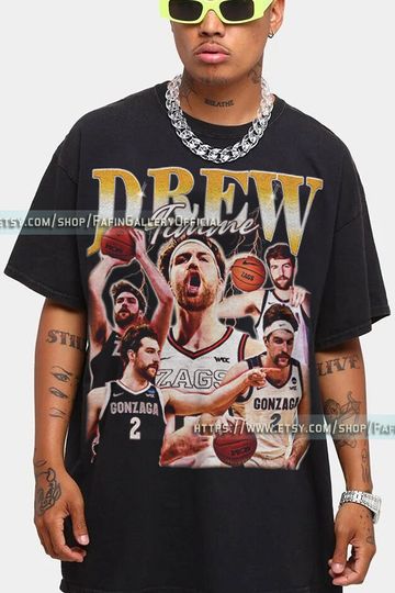 DREW TIMME Fan! American Basketball, Drew Timme Homage Tshirt, Basketball Player Tee, Drew Timme Retro 90s