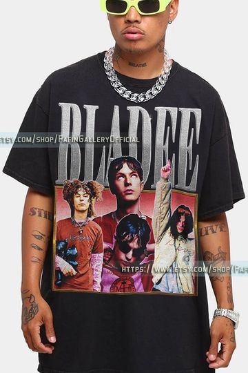 RETRO BLADEE Shirt, Bladee Vintage Shirt | Benjamin Reichwald Homage Tshirt | Bladee Fan Tees