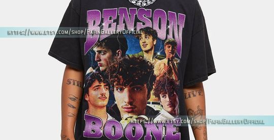 Retro BENSON BOONE Shirt, Benson Boone Vintage, Benson Boone Homage, Benson Boone Fan Tees Benson Boone Retro 90s