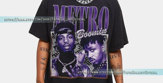 RETRO METRO BOOMIN Vintage Shirt, Metro Boomin Hip-Hop/Rap, Leland Tyler Wayne Homage Tshirt