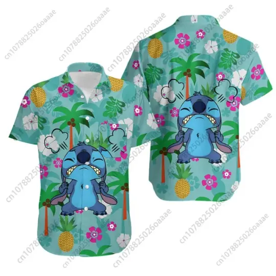 Disney Stitch Summer Vibe Hawaiian Shirt