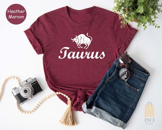 Taurus Shirt, Taurus Horoscope Shirts, Taurus Gift, Astrology Tee, Taurus Gifts Tees, Zodiac Signs T-shirt, Zodiac Sign Birthday Gift Shirt