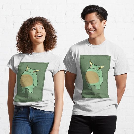 Taurus Frog Classic T-Shirt, Zodiac Birthday Gift, Gift For Taurus
