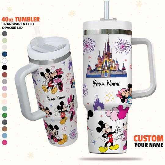 Custom Disney Mickey and Minnie 40oz Tumbler