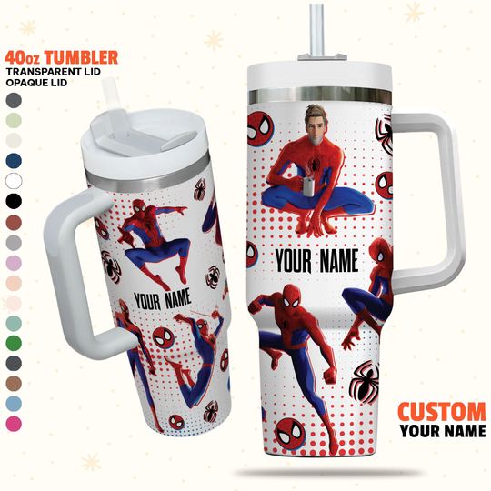 Custom Spiderman Peter B Parker Colorful Tumbler