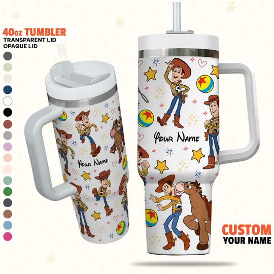 Custom Disney Toy Story Woody Colorful Tumbler