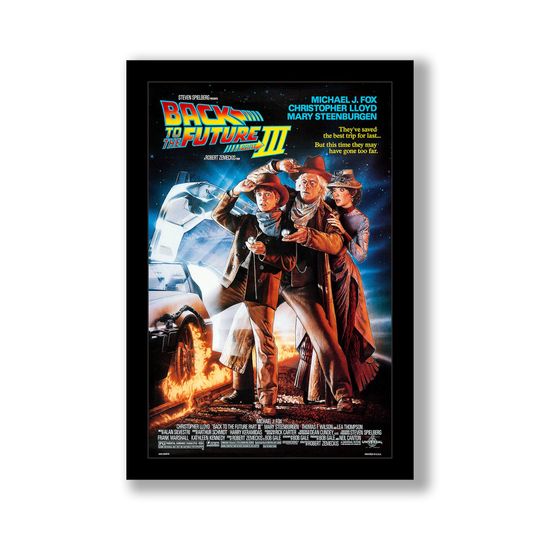 Back To The Future III Movie Vertical Poster