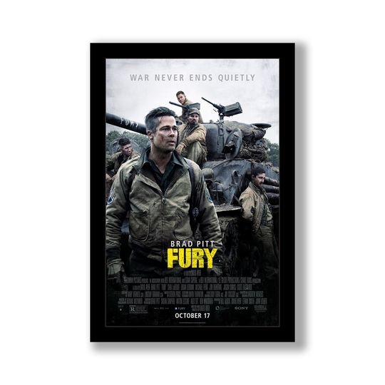 Fury Movie Poster, Hot Movie Poster