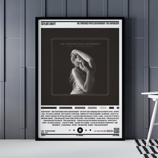 The Tortured Poets Department Dijital Download - The Anthology Album Poster - Taylor Poster - Midnights Album - Taylor taylor version Print