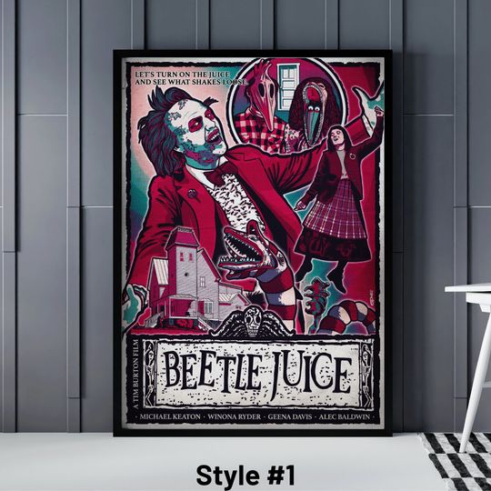 Beetlejuice Poster, 7 Different Beetlejuice Posters, Beetlejuice Movie