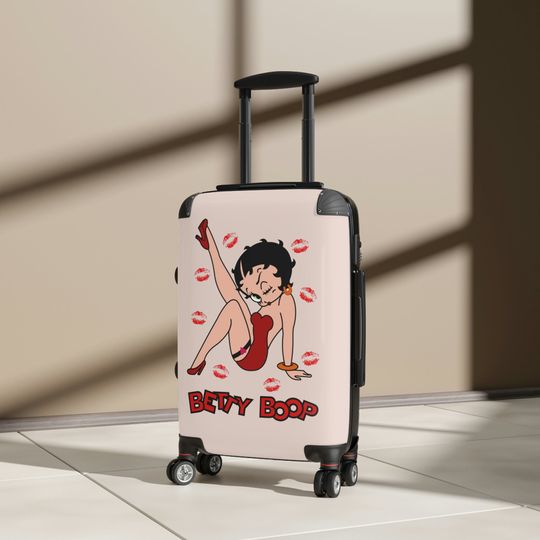 Betty Boop carry on Luggage, Fashion Suitcase for Women