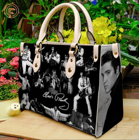 Elvis Presley Leather Bag, King Of Rock and ROll