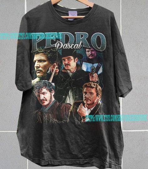 Pedro Pascal Unisex Shirt | Actor Pedro Pascal Vintage 90' Shirt | Pedro Pascal Graphic Tee 90's | Pedro Pascal Merch Shirt | Pedro Pascal